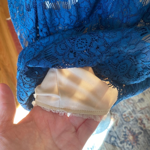 Trixxi Clothing Company Beautiful Teal Lace Cocktail Dress - Size S - Picture 13 of 14